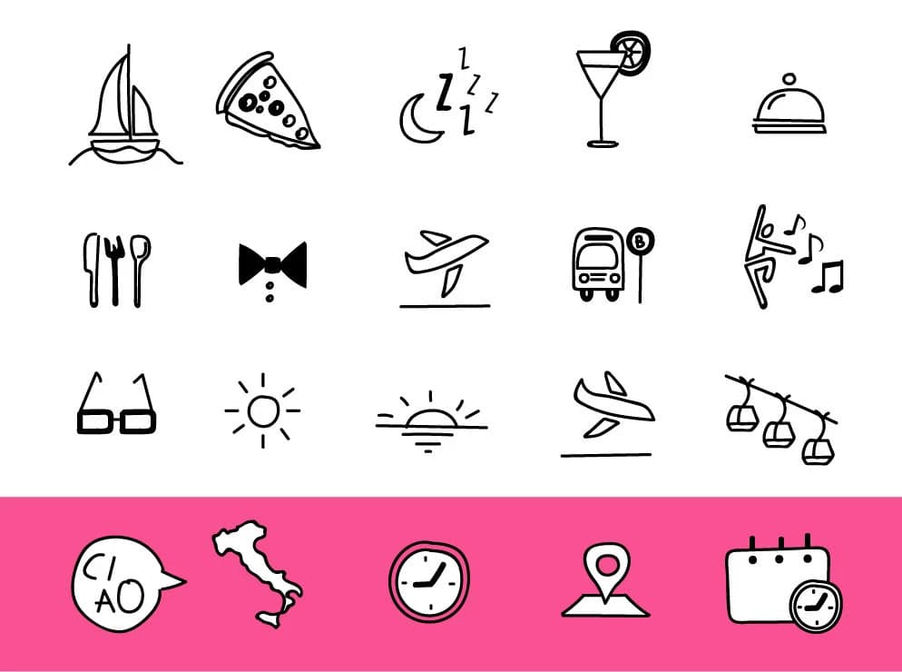 Italia visuelt konsept